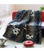 [Primeval Flavor -B]Patchwork Throw Blanket 86.6 by 63 inches - $79.99