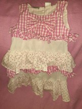Koala Baby Pink&amp; White Toddler Girls Dress Sz 24 Months Polka Dot Plaid - $33.65