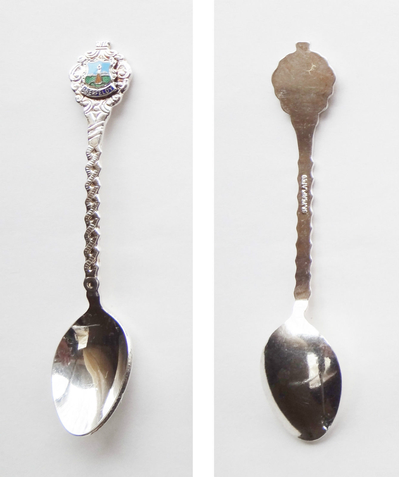 Collector Souvenir Spoon Scotland Aberfeldy Perth Kinross Black Watch ...