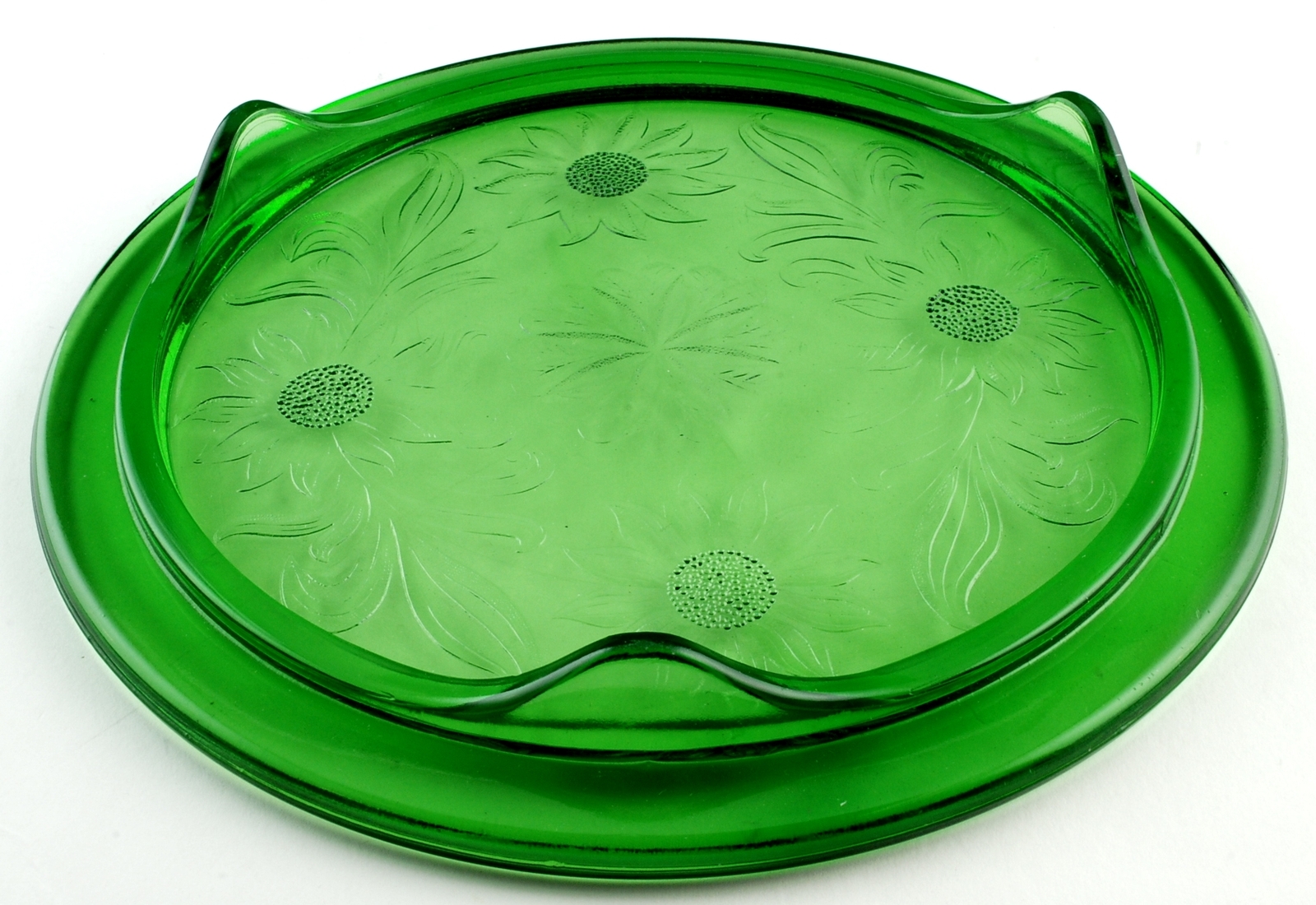 Green Depression Glass Sunflower and 14 similar items