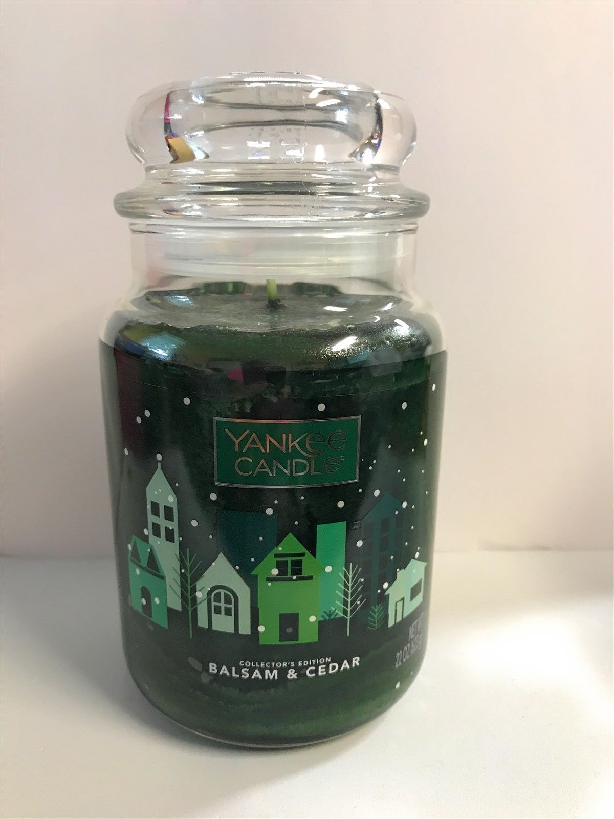 Yankee Candle Balsam & Cedar Large Jar 22 Oz Green Collectors Wax