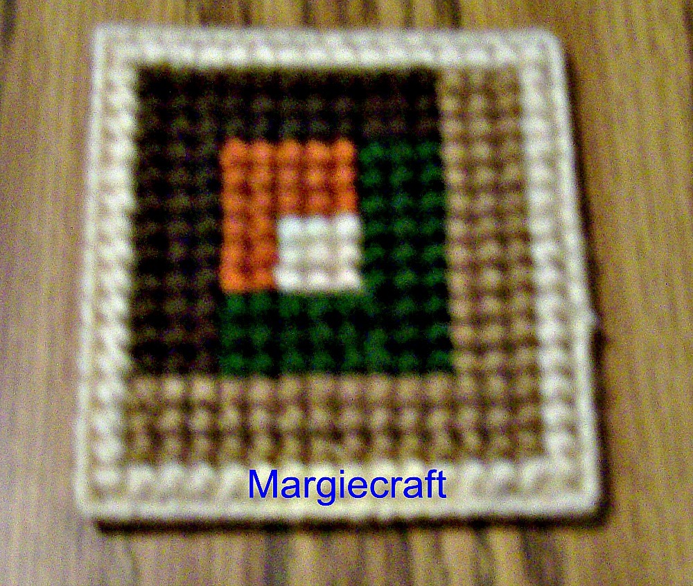 Fall Coasters, Plastic Canvas, Handmade, Cross Stitch, Square Coasters