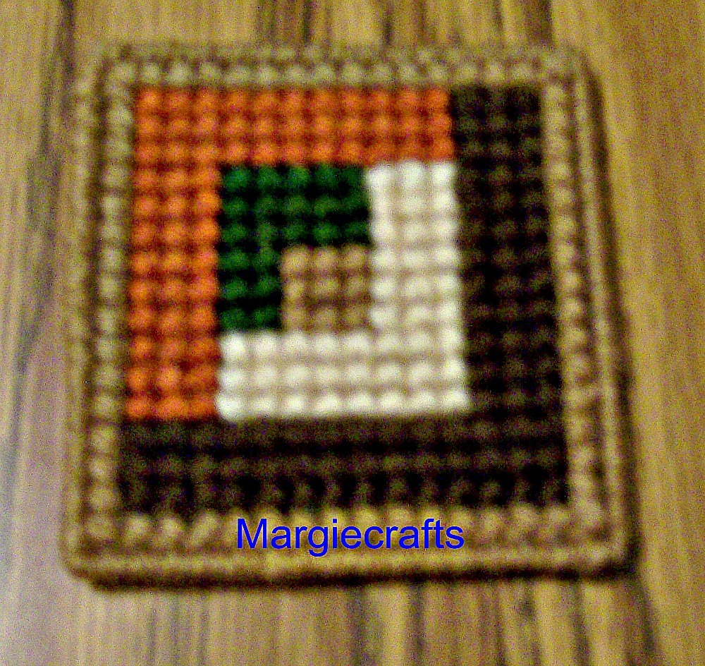 Fall Coasters, Plastic Canvas, Handmade, Cross Stitch, Square Coasters