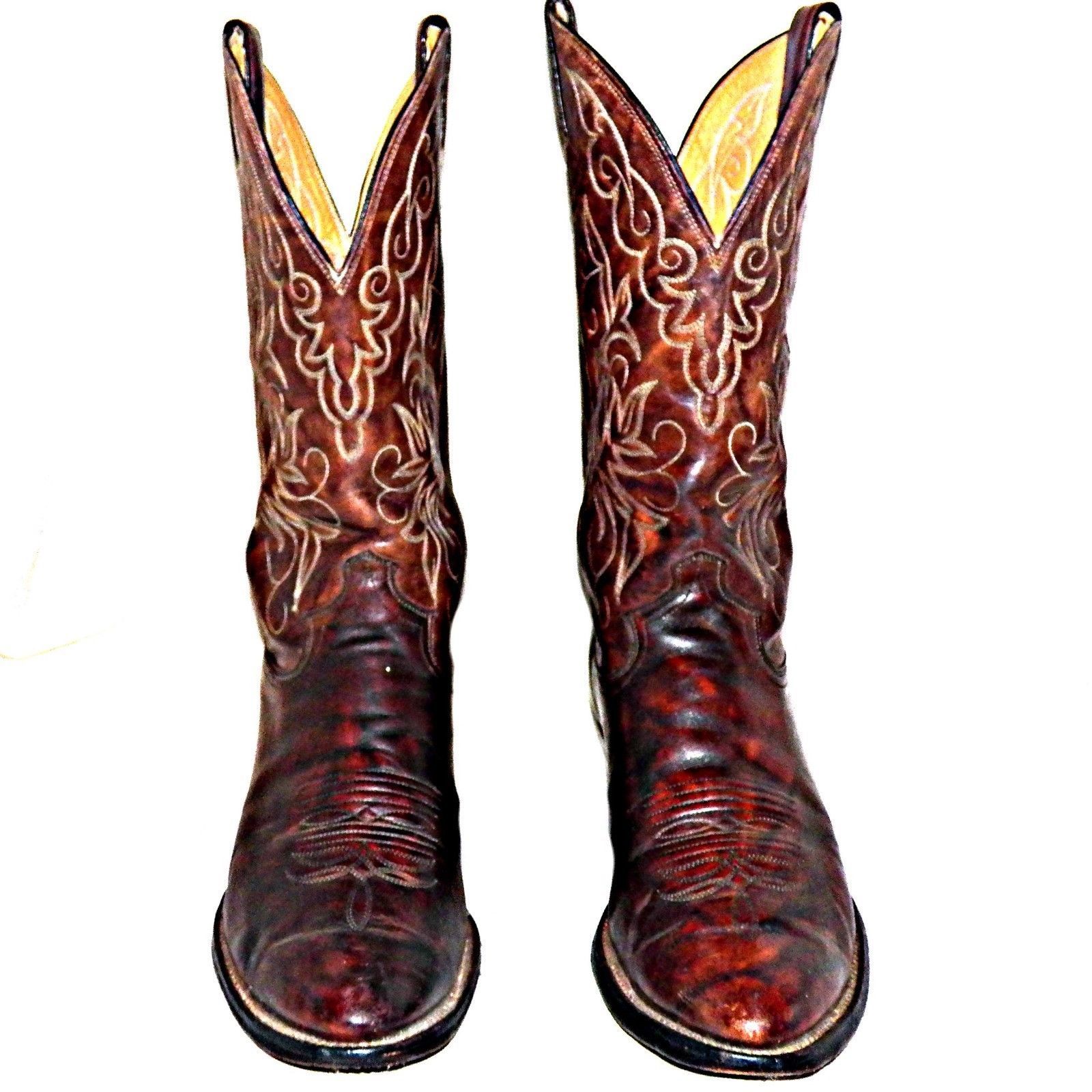 justin marbled deerlite cowboy boots