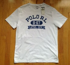 Polo Ralph Lauren Men&#39;s White Medium T -Shirt 1967 Polo Athletic Divisio... - $48.49