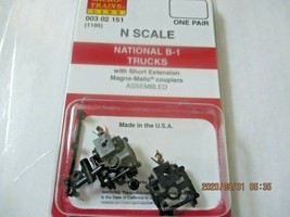 Micro-Trains Stock # 00302151 (1195) National B-1 Trucks Short Extension N-Scale image 1