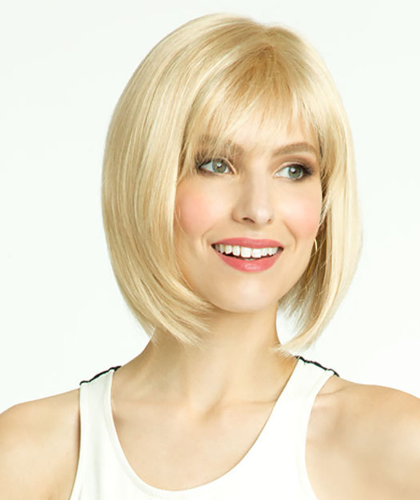 Fashion Short Bob Heat Resistant Synthetic Hair Non Lace Wigs Blond 12inches
