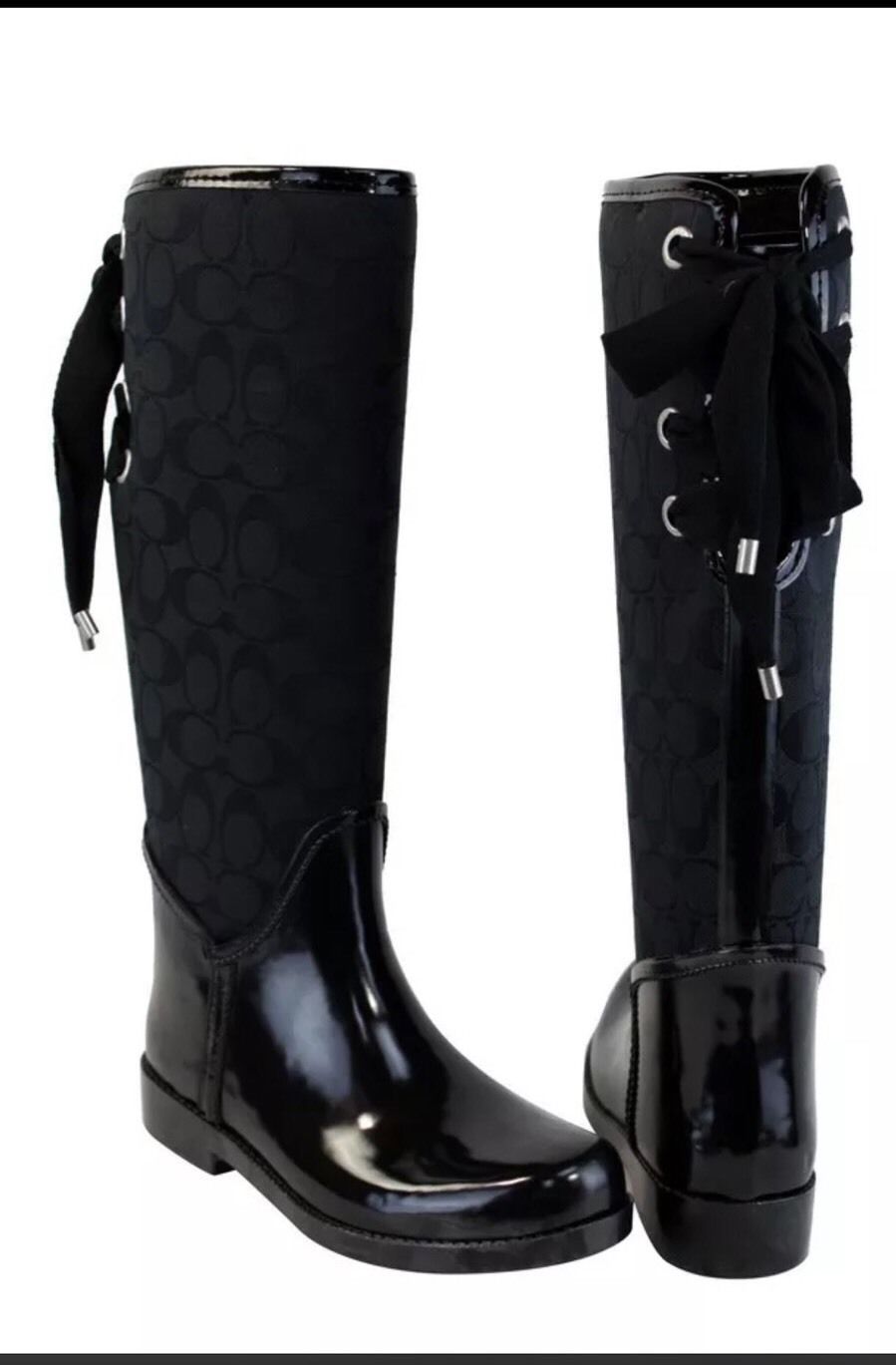 coach rain boots size 9