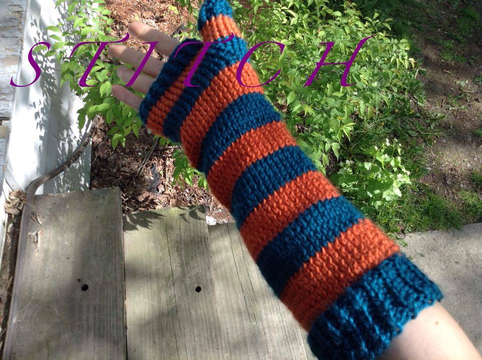 Handmade Knit Arm Length Fingerless Gloves Made to Order Gloves & Mittens