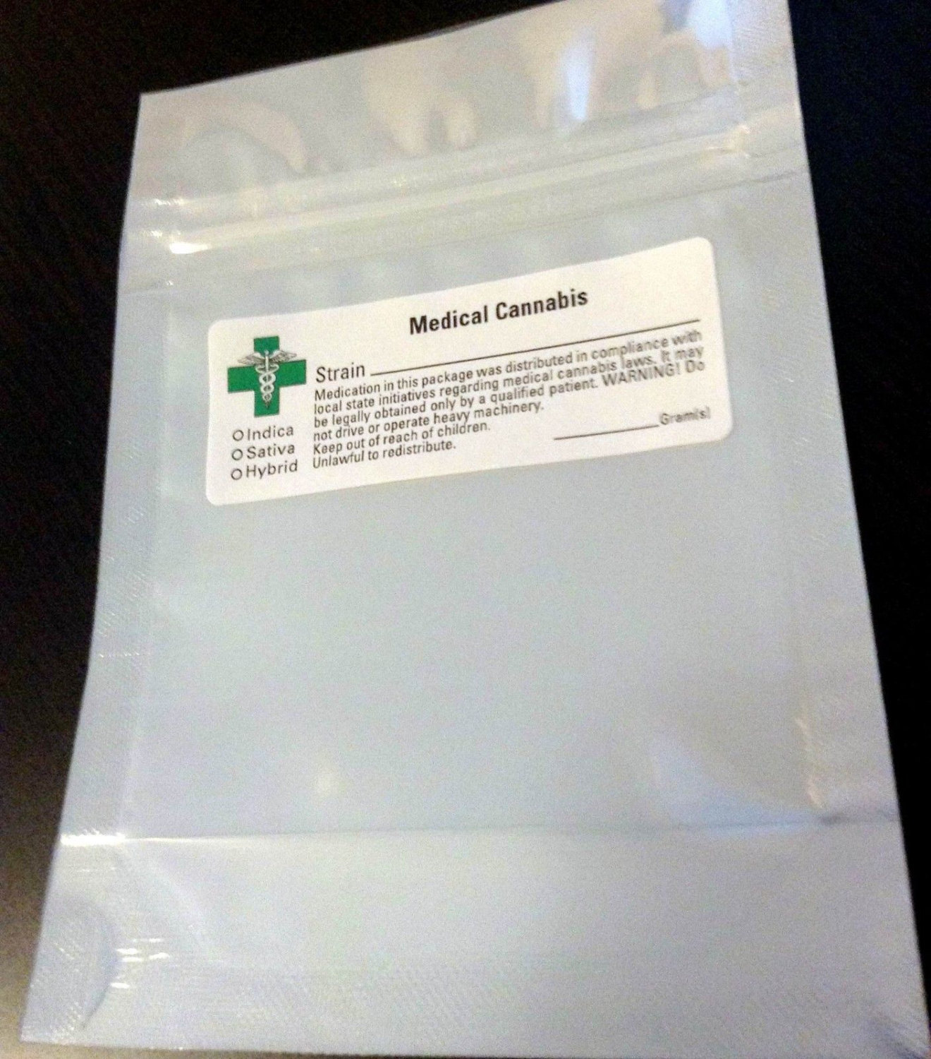 100 SMELL PROOF BAGS (w/ Green