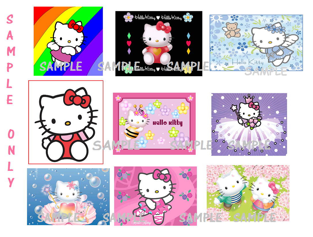 Hello Kitty Stickers Craft Shop Mickey Mouse Ice Cream Buttons ...