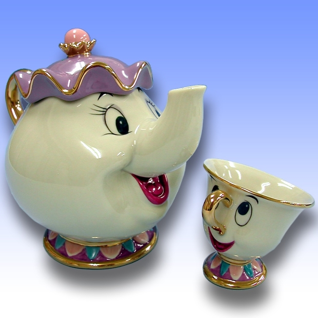 beauty and the beast pot and cup