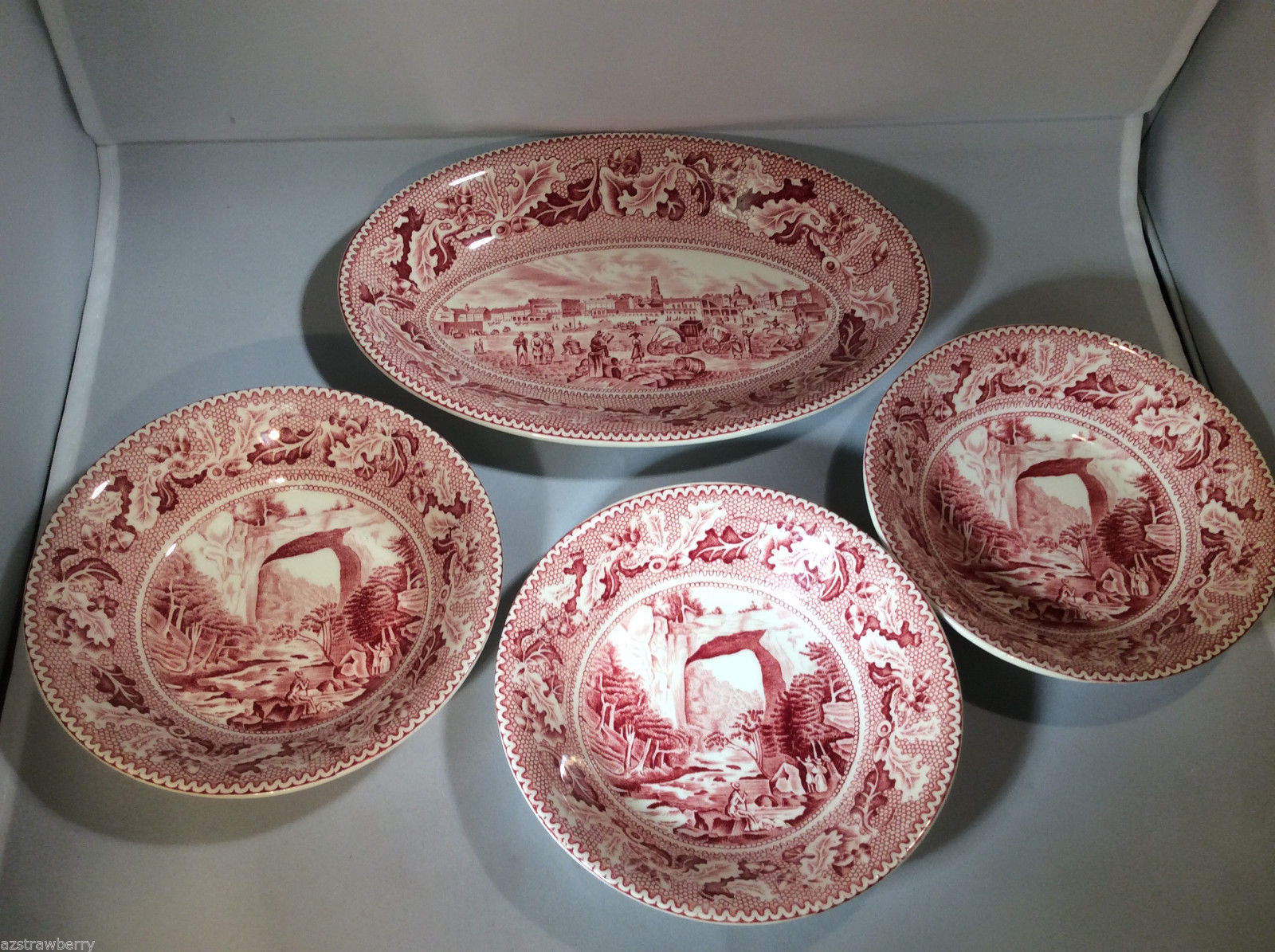 Lot of 4 dish bowl Johnson Brothers Historic and 20 similar items Lot of 4 dish bowl Johnson Brothers Historic and 20 similar items