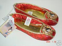Disney Store Princess Mulan Shoes Costume RED NEW