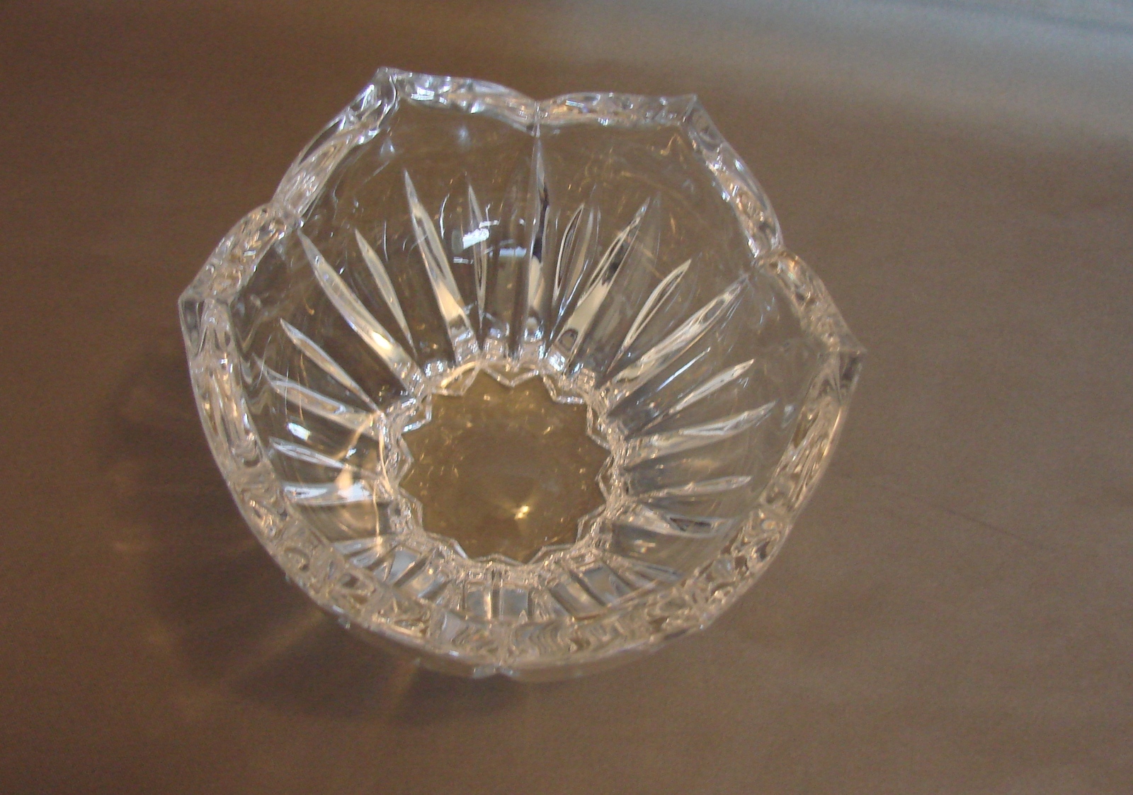 Gorham Lead Crystal Lotus Collection Votive Candle Holder Crystal