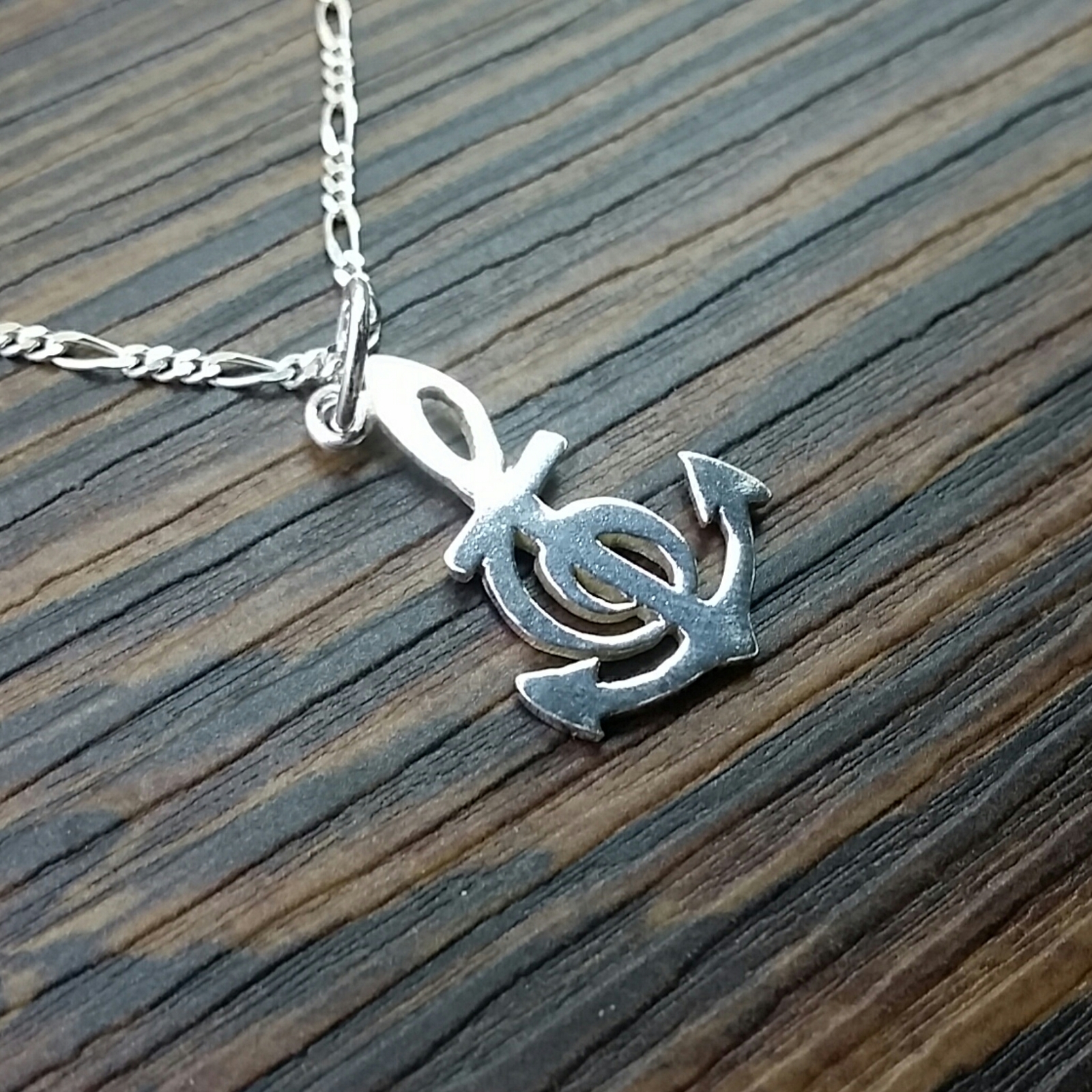 Sterling Silver Music Anchor Gclef Treble Clef Faith Anchor