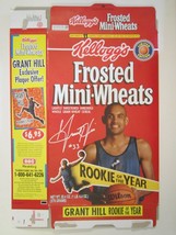 1995 Mt Cereal Box Kellogg's Frosted Mini-Wheats Rookie Grant Hill [Y156e12] - $6.72