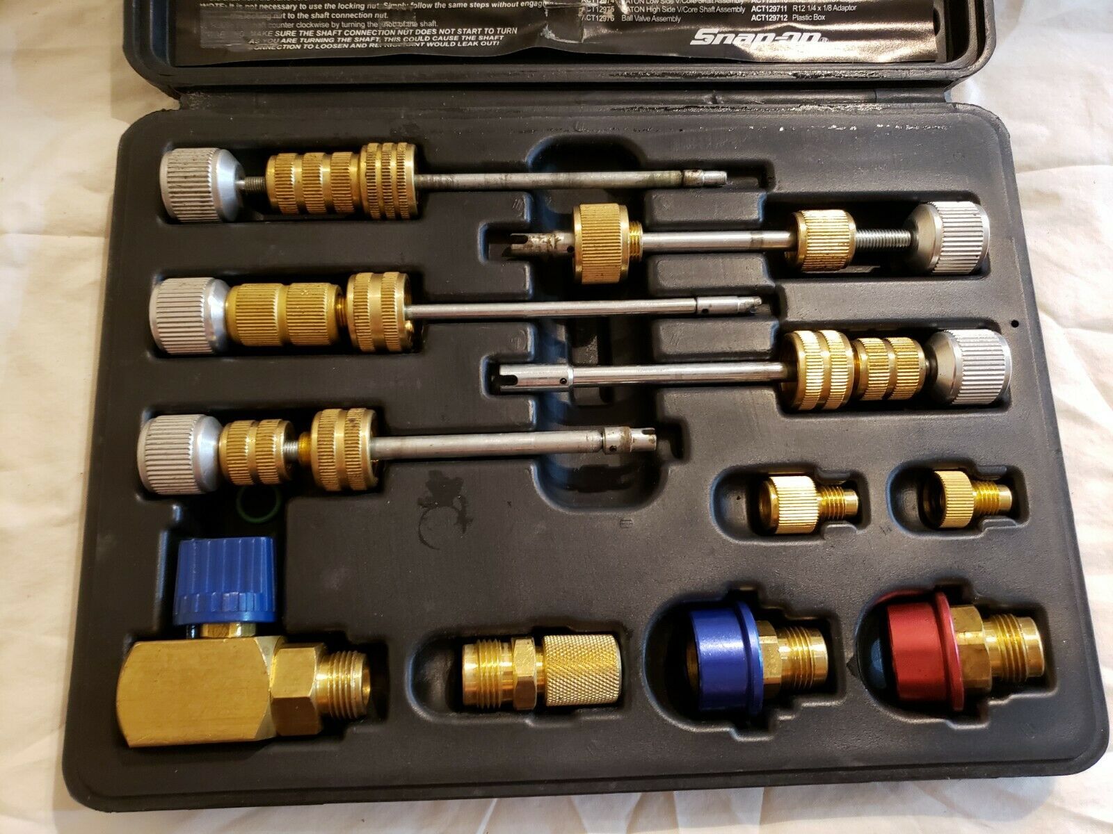 SnapOn Master Valve Core Tool Set ACT1297 Other