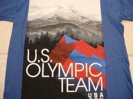 USA Olympic Team Apparel Blue Graphic Print T Shirt S - $17.81