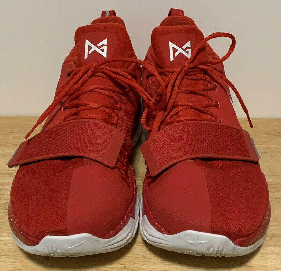 NikeiD PG 1 Paul George Men’s Red White Training Shoes Sz 16 #AA1747 ...