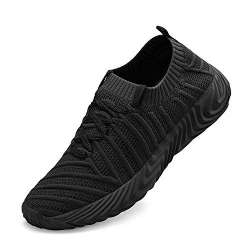 ZOCAVIA Womens Walking Shoes No Lace Slip On Nurse Running Tennis Athletic Shoes - Unisex Adult 