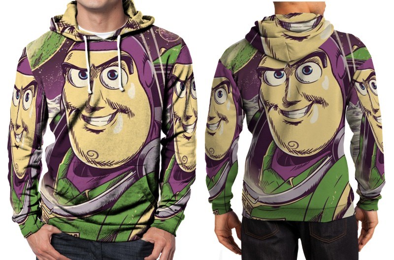Buzz Lightyear Toy Story Character  Hoodie Fullprint Men
