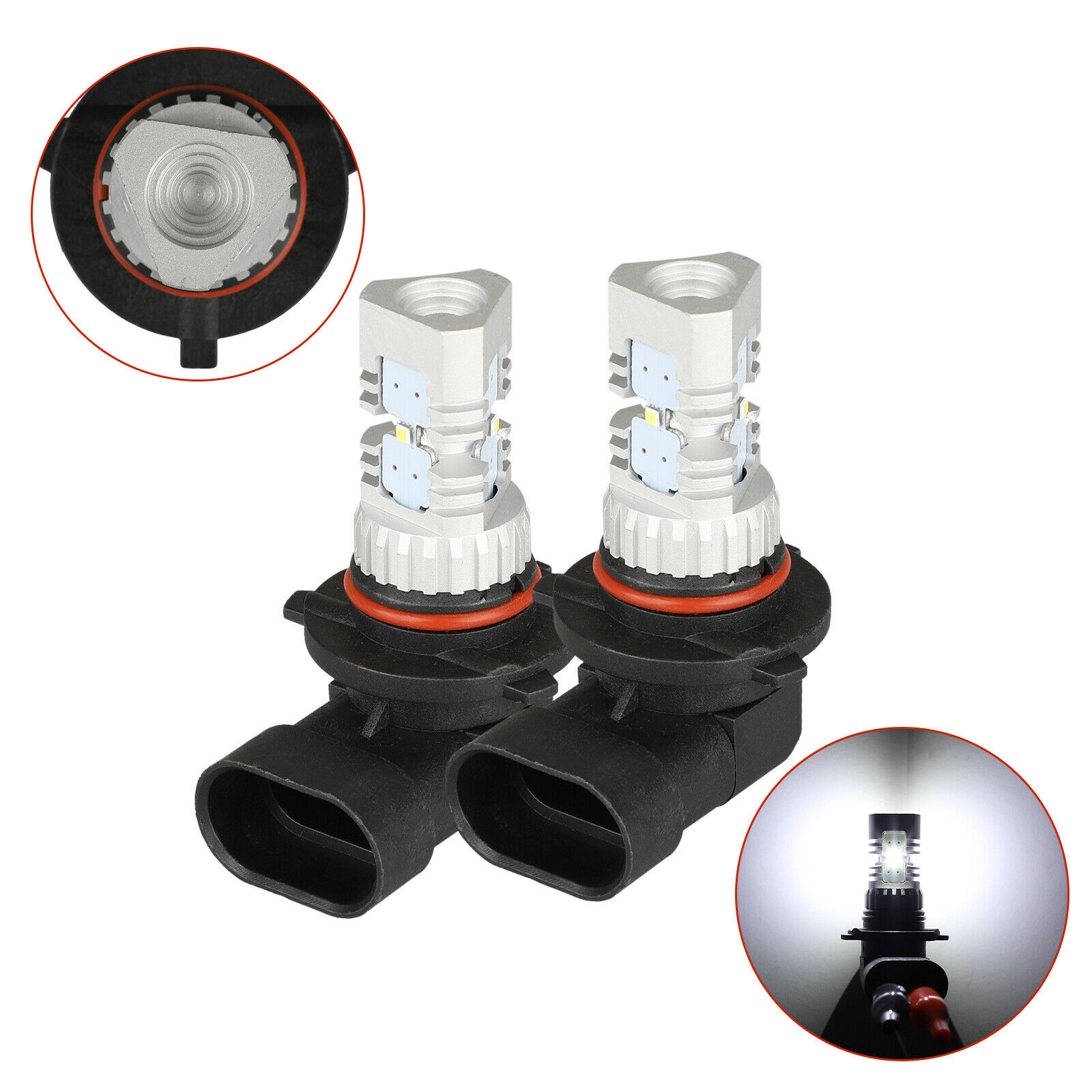 2X 6000K HIGH POWER H10 9145 9140 LED Fog Light Bulb Car Driving Lamp HID White Car Lighting
