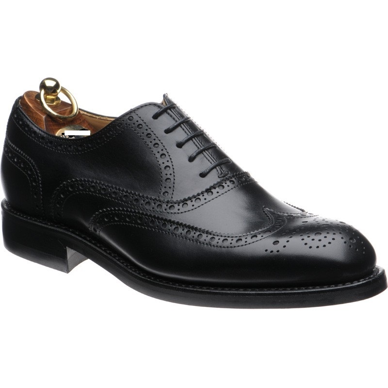 Handmade mens black brogue dress leather shoes, Men formal genuine ...