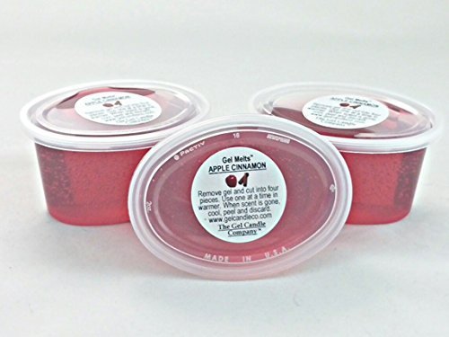 3 Pack of Apple Cinnamon Scented Gel MeltsTM for candle warmers tart oil wax bur - $9.65