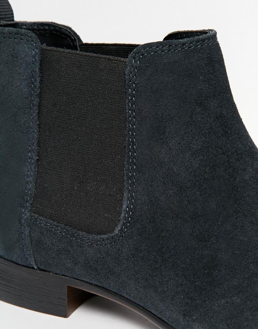navy blue chelsea boot
