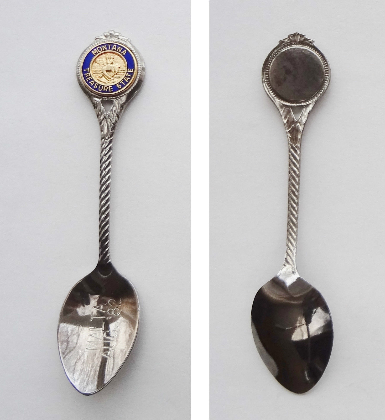 Collector Souvenir Spoon USA Montana Malta Aug 82 Treasure State