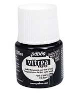 Pebeo Vitrea 160 Glossy Glass Paint 45ml Bottle, Ink Black - $7.45
