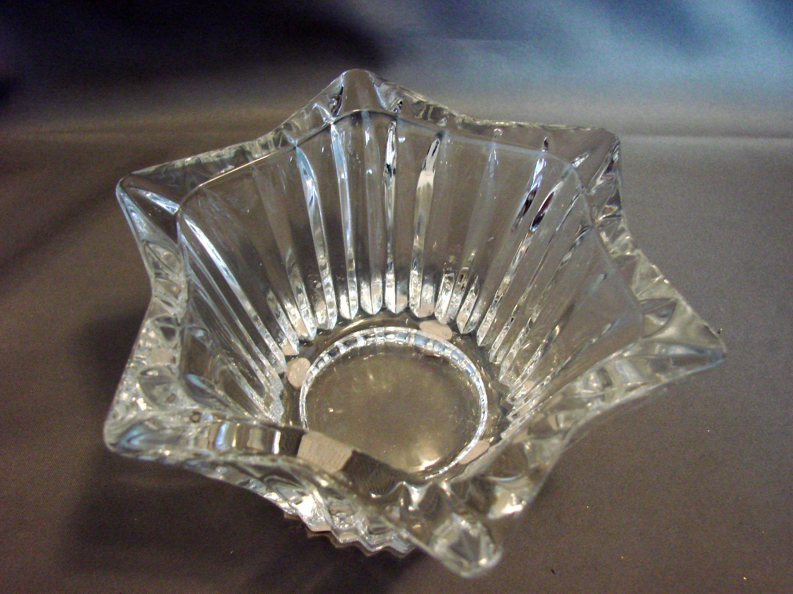 Pair of Star Shaped "Celebrations" Lead Crystal Mikasa Votive Candle