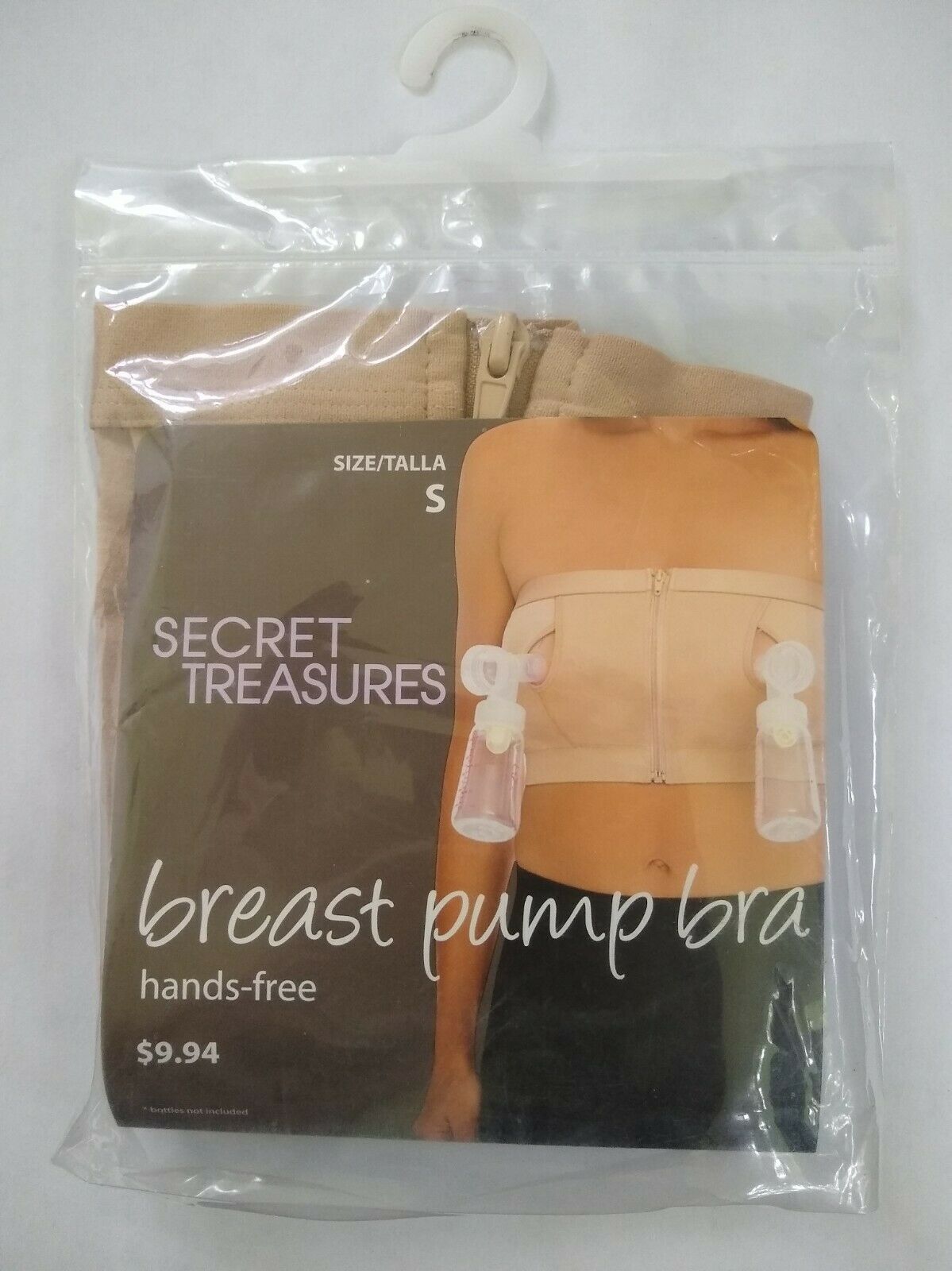Secret Treasures Breast Pump Bra Hands-Free Size Small (32A, 34A, 32B, 34B, 32C)