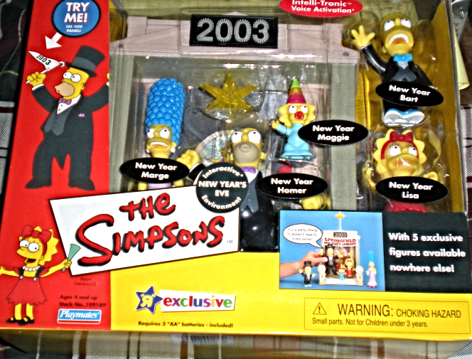 Simpson's Exclusive 2003 New Years Eve ToysRUs exclusive Toys