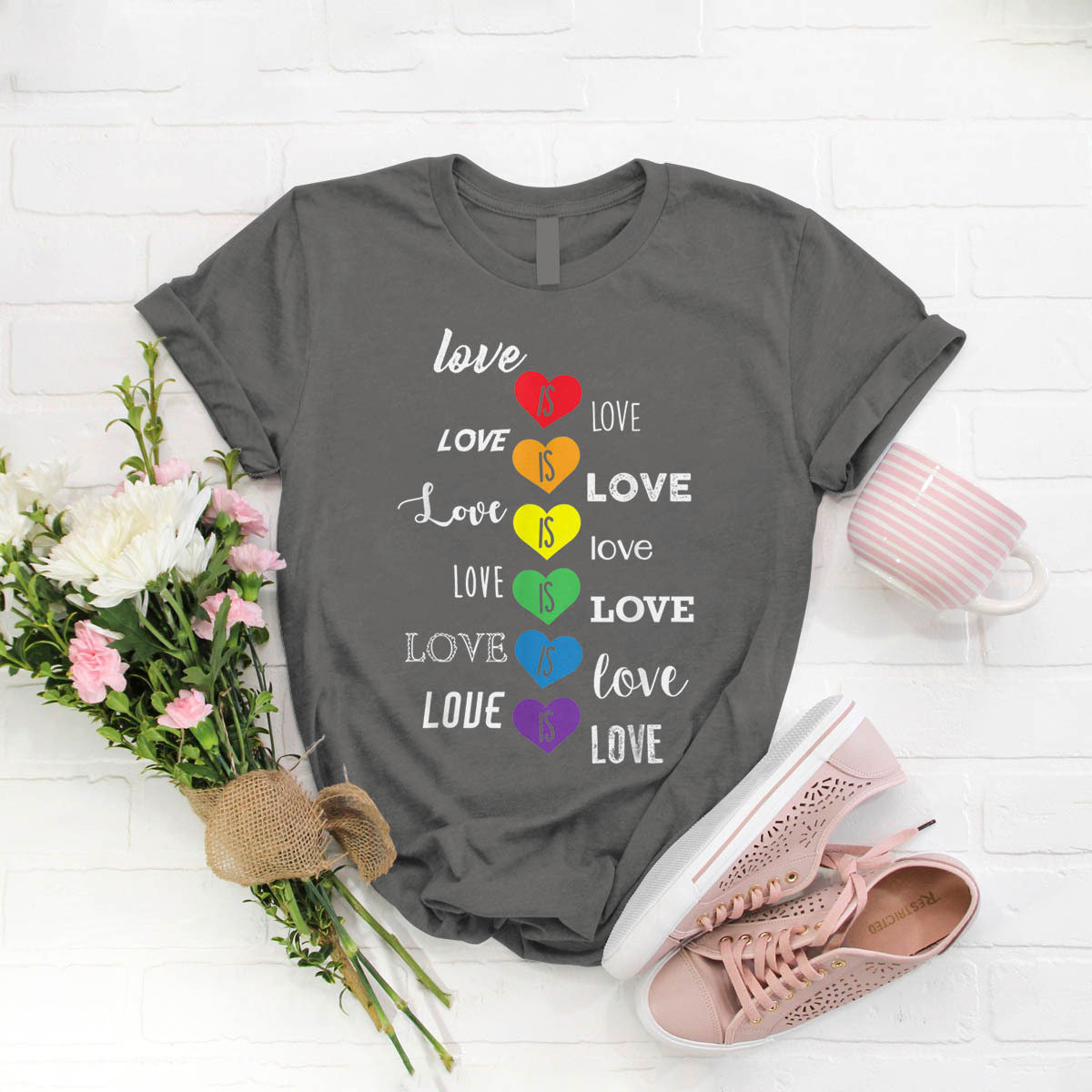 Love Is Love Cute Lgbtq Pride Month T-Shirt Birthday Funny Ideas Gift ...