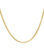 Mens 14K Yellow Gold Chain 24&quot; inches Round Box Necklace Link 14.6 grams - $1,157.31