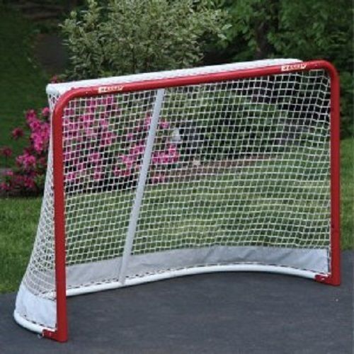 Folding Steel Hockey Goal Backstop ShooterTargets Kit Outside Practice
