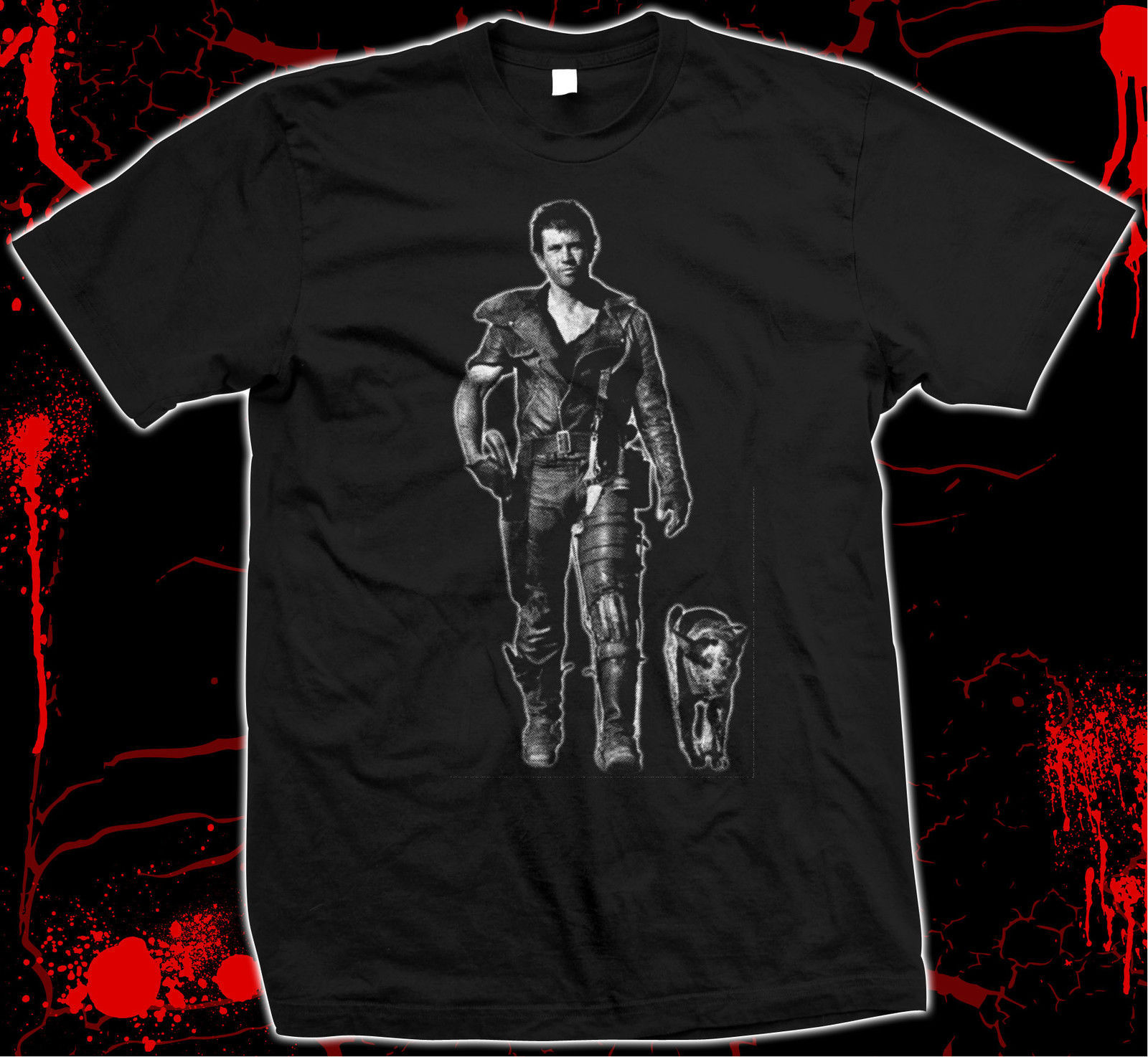 Mad Max - Road Warrior - Mel Gibson - Hand Silk-screened 100% CottonT-shirt