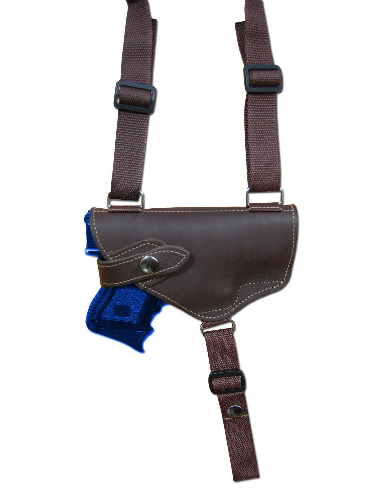 NEW Barsony Brown Leather Horizontal Shoulder Holster S/&W M/&P Shield w// LASER