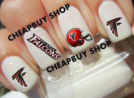 40 Atlanta Falcons Nfl Football Logos》Tattoo Nail Art Decals《NON-TOXIC - $15.99
