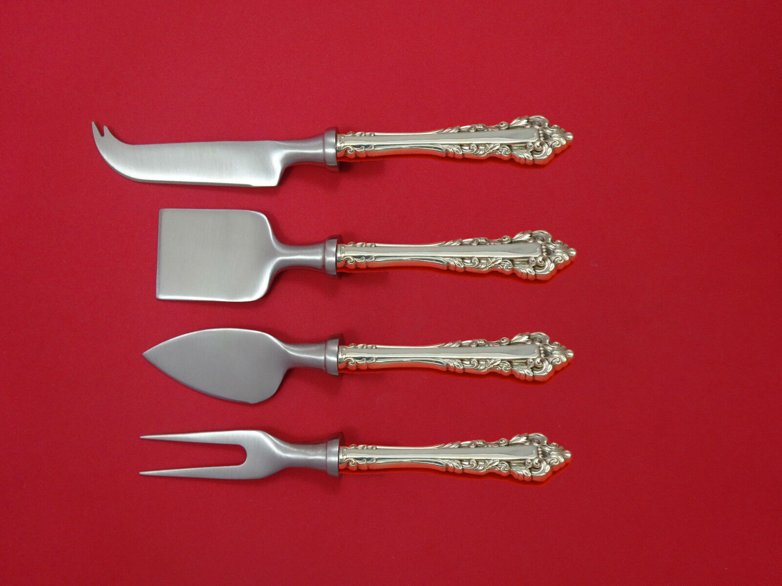 Primary image for Medici New by Gorham Sterling Silver Cheese Serving Set 4 Piece HHWS  Custom