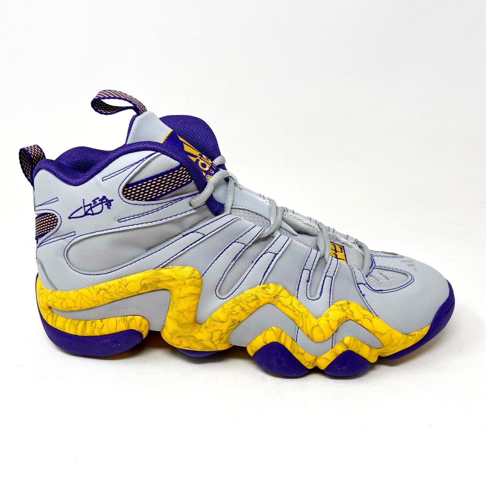 Adidas Crazy 8 Jeremy Lin PE Lakers Grey Purple Mens Sneakers C77701