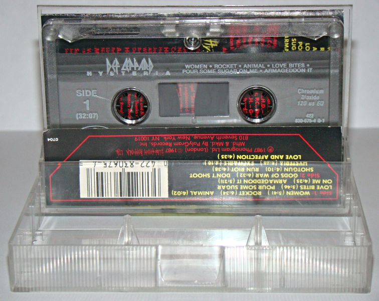 Cassette Tape DEF LEPPARD Hysteria (1987) Cassettes
