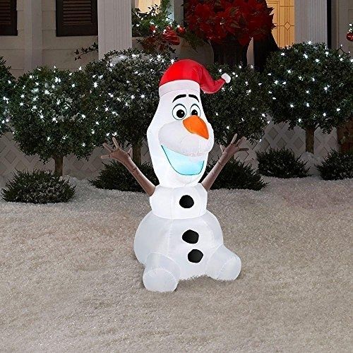 Disney Frozen Olaf 6 Foot Christmas Airblown Inflatable Blow Up Yard ...