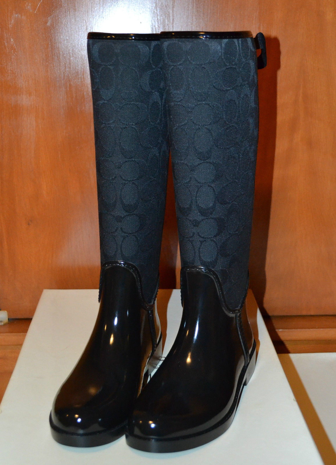 coach tristee rain boots size 7