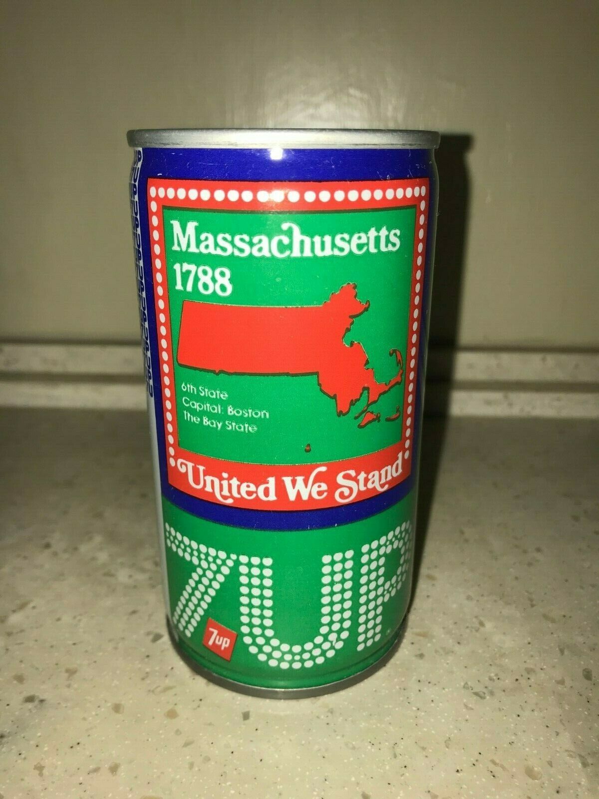 7 UP UNCLE SAM CAN 1976, MASSACHUSETTS - COMPLETE YOUR COLLECTION!! - 7 UP