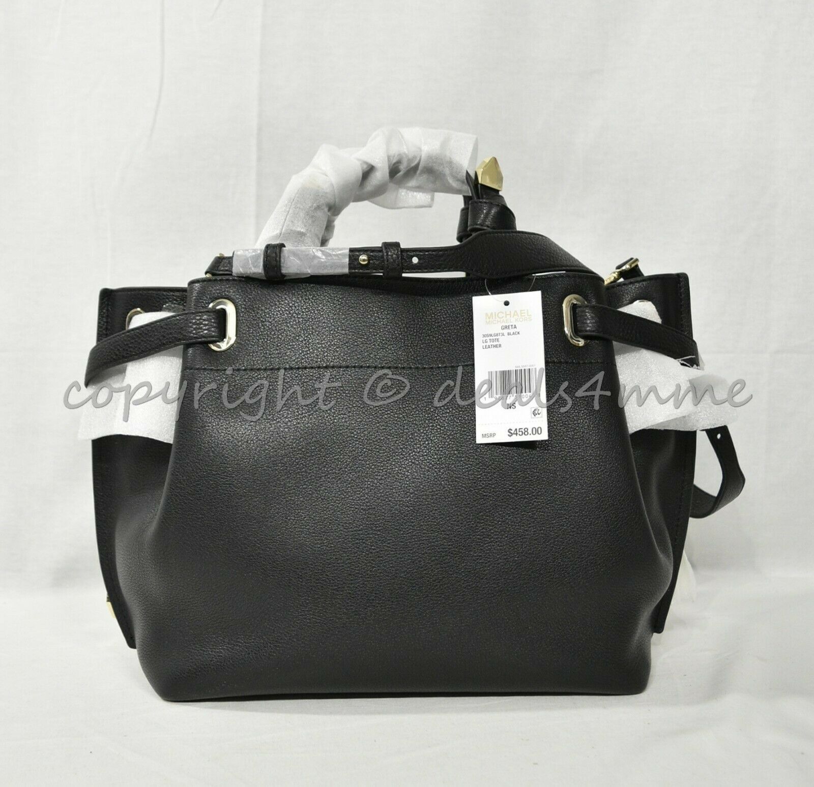 michael kors greta large pebbled leather satchel