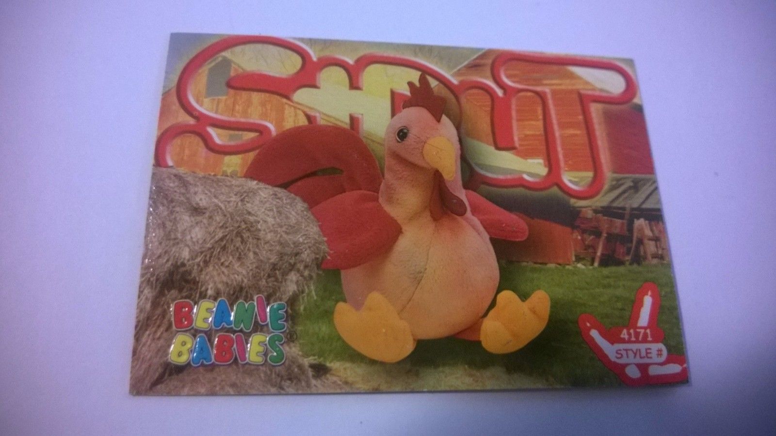 TY Beanie Baby Trading Card Strut the Rooster Series 4 2nd Edition 1999