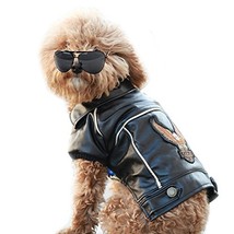 NACOCO Pu Leather Motorcycle Jacket for Dog Pet Clothes Leather Jacket, ... - $12.99+